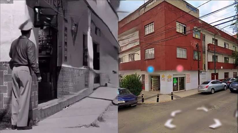 Así se ve en la actualidad la vecindad de la película de Necesito Dinero. Foto: Historias del Cine Mexicano
