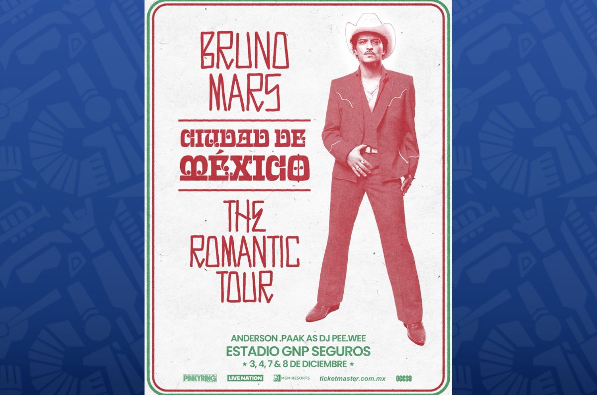 bruno mars regresa a mexico en el estadio gnp