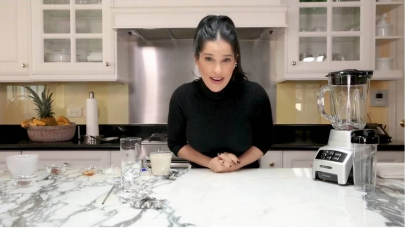 Cocina de la conductora. Foto;: Youtube