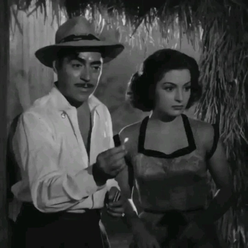 Cuatro Noches Contigo, película de Luis Aguilar y Elsa Aguirre. Foto. Cortesía