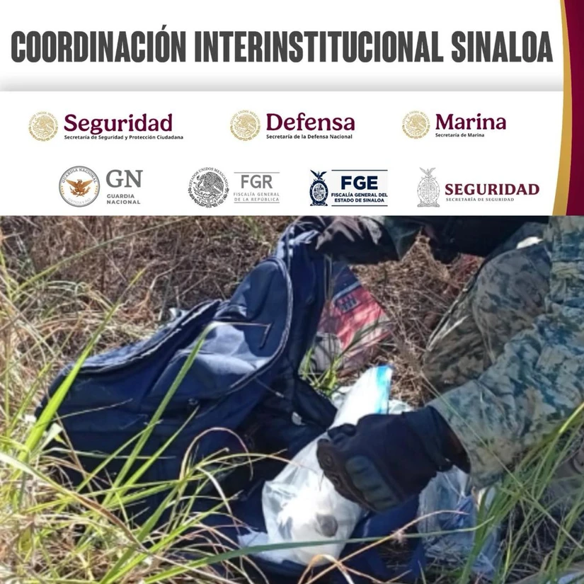 Dejan maleta con 41 mil pesos en billetes falsos y droga tras huir de militares en Culiacán