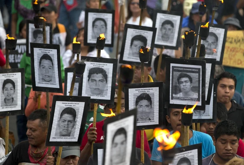 Durante años, familiares de los 43 normalistas de Ayotzinapa han exigido justicia. Foto: AP