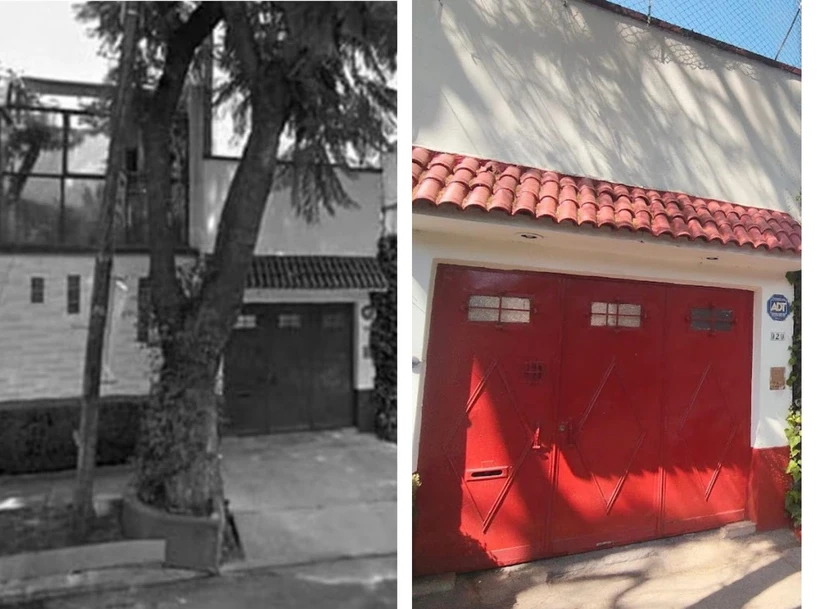 El antes y el después de la residencia de Sara García en la CDMX. Foto. Cortesía