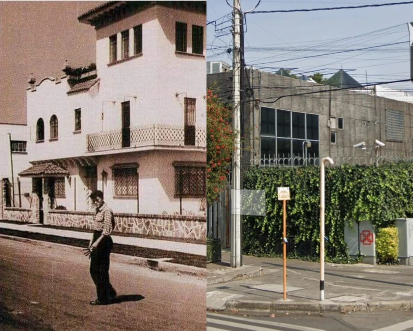 El antes y el después de lo que fue la mansión de Joaquín Pardavé Foto: Cine Dorado Mx