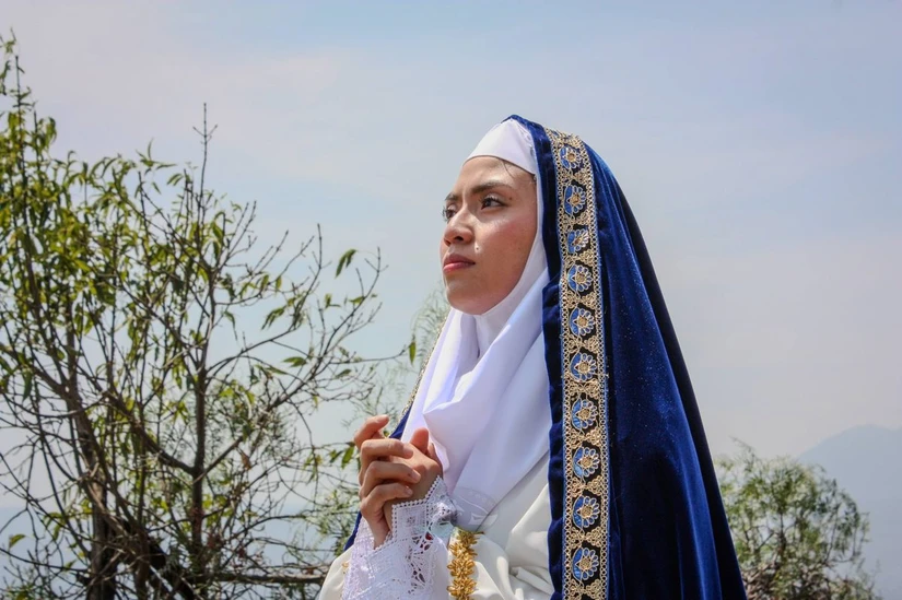 Erika Yasmin Morales Hernández fue elegida para interpretar a la Virgen María.