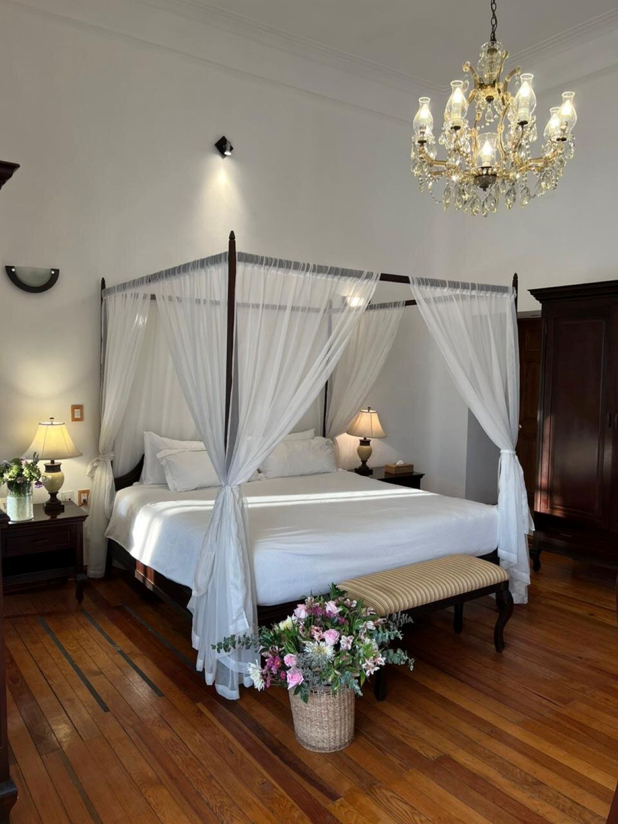 Habitación María Félix de la hacienda. Foto: Cortesía