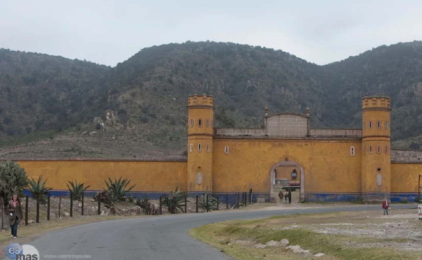 Hcienda Santiago Tetlapayac. locación de Amor Real. Foto: Orgullosamente Hidalguense