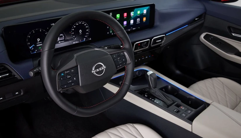 Interior del Nissan Sentra 2026. Foto: Cortesía