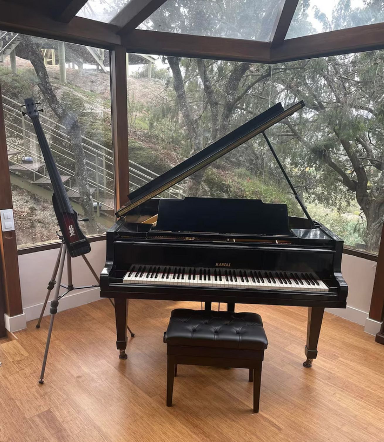 La habitación de música en la propiedad de Dúrcal. Foto, Instagram