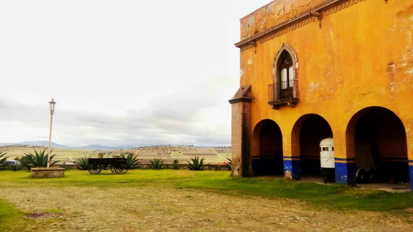 La hacienda Santiago Tetlapayac. ubicada en Hidalgo. Foto: Cortesía