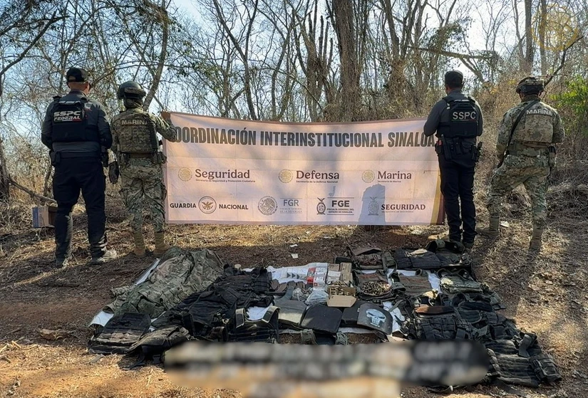 Marina asegura explosivos, municiones y vehículo robado en Mazatlán