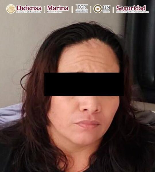 Una de las detenidas.