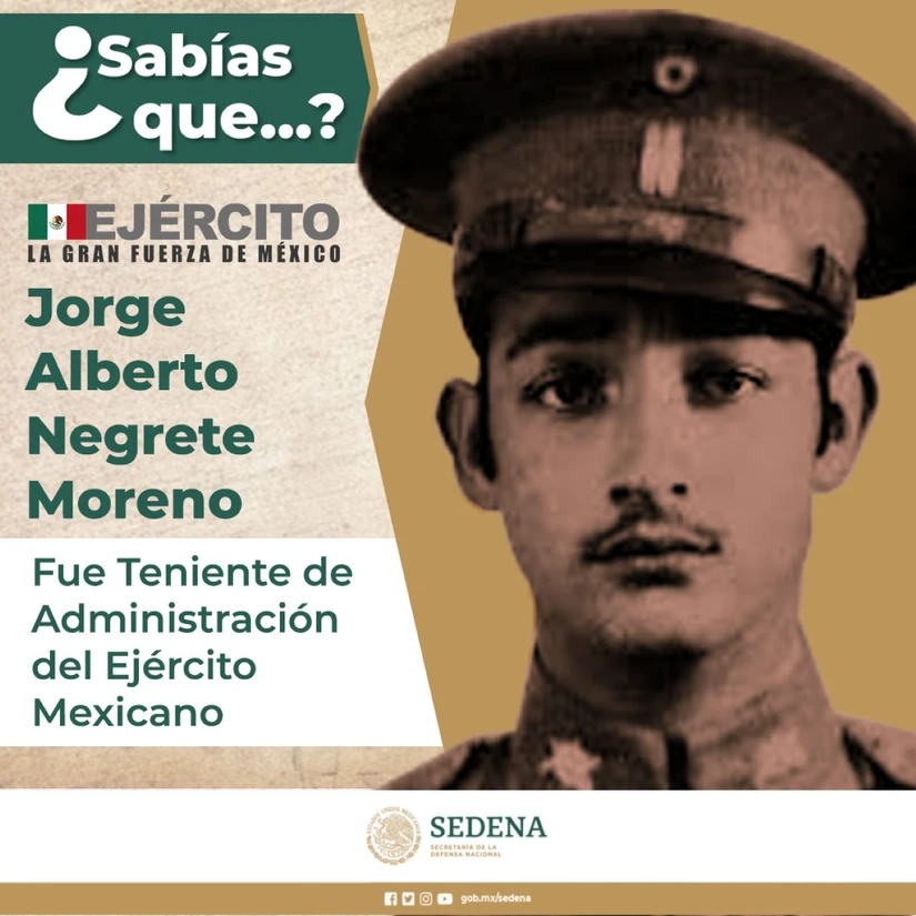 Sedena recuerda la faceta de Jorge Negrete en el Ejército. Foto: Cortesía