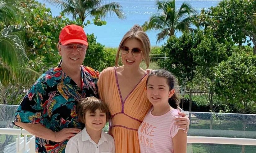 Thalía con su familia. Foto: Instagram