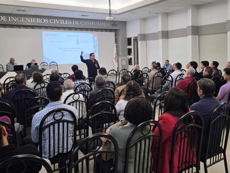 Noticias Chihuahua Pausa.MX Comparte JMAS Chihuahua proyectos realizados en la actual administración con el Colegio de Ingenieros Civiles