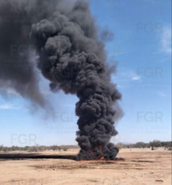 FGR LLEVA A CABO INCINERACIÓN DE MÁS DE 832 KILOGRAMOS DE NARCÓTICOS EN HERMOSILLO, SONORA