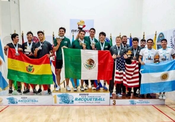 México se corona campeón por equipos en el Panamericano de Raquetbol en Guatemala