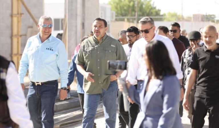 Supervisa Cruz obra del Parque de Policías Club Guardianes Juárez