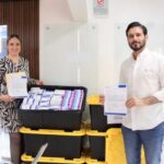 Gestiona Yesenia Reyes más de 1,300 cajas de medicamentos para el Distrito 01