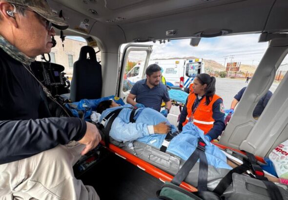 Realizan traslado aeromédico por embarazo de alto riesgo