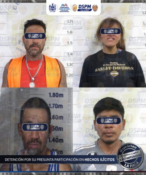 Aseguran a cuatro personas en en posesión de supuesto cristal