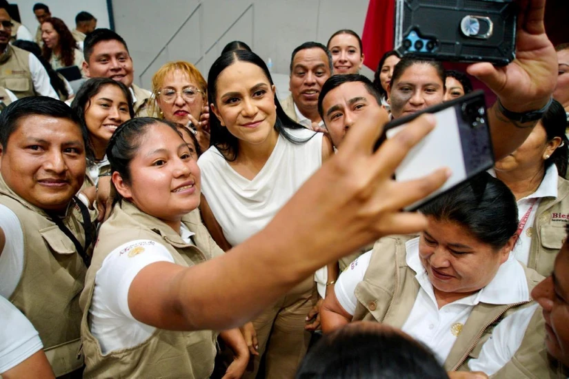 Ariadna Montiel Reyes, secretaria de Bienestar. Foto: Cortesía