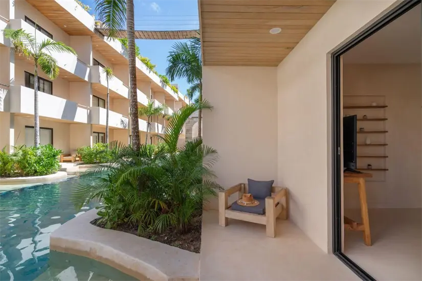 Así es el departamento de Bárbara de Regil. Foto: CocayTulum