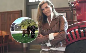 Así luce el gran rancho de Monserrat Oliver: con caballos, ruedo, un burrito miniatura y más