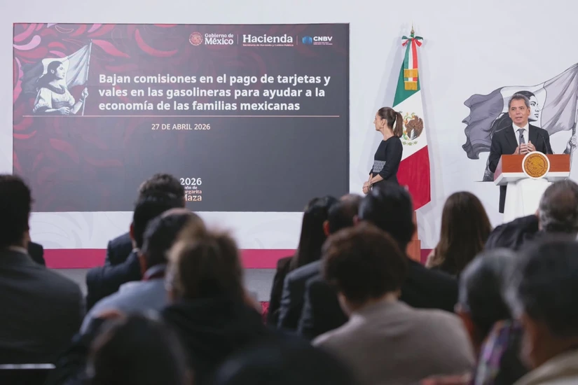 Calaudia Sheinbaum durante La Mañanera.