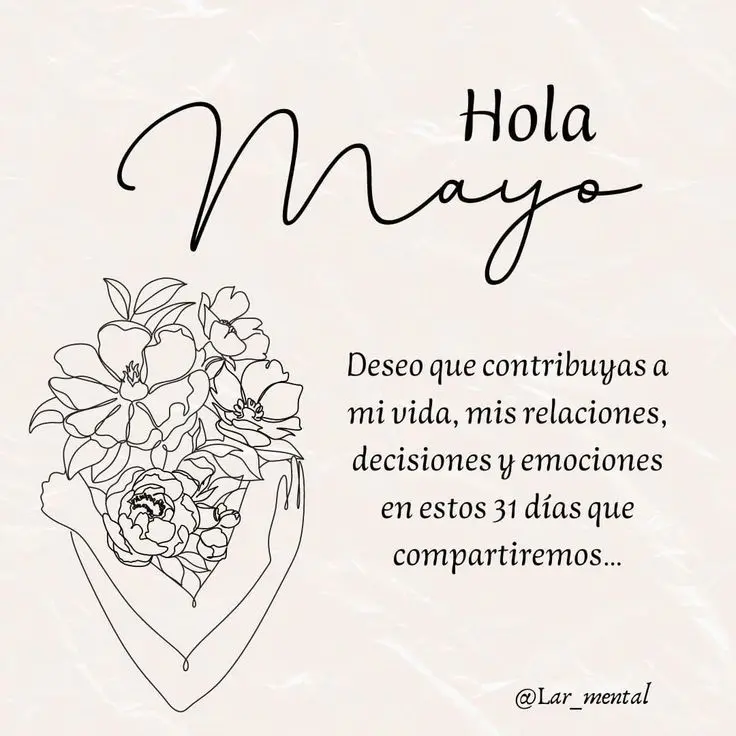 Frases para recibir el mes de mayo