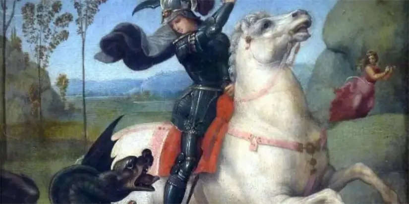 La leyenda de Sant Jordi inspiró la celebración. Foto: Cortesía