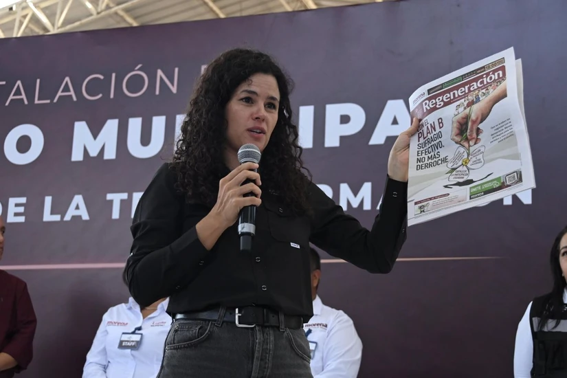 Inicios en la política de Luisa María Alcalde. Foto: Cortesía