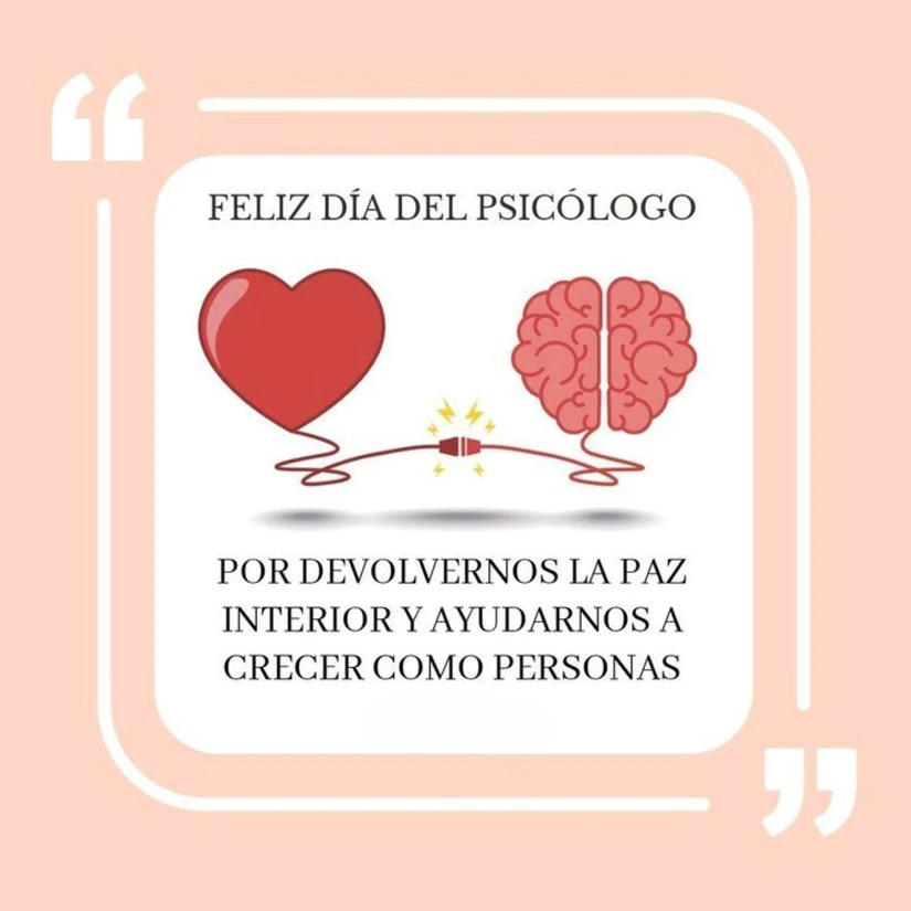 Lindo mensaje para Día del Psicólogo que puedes dedicar a tu pareja. Foto: Pinterest