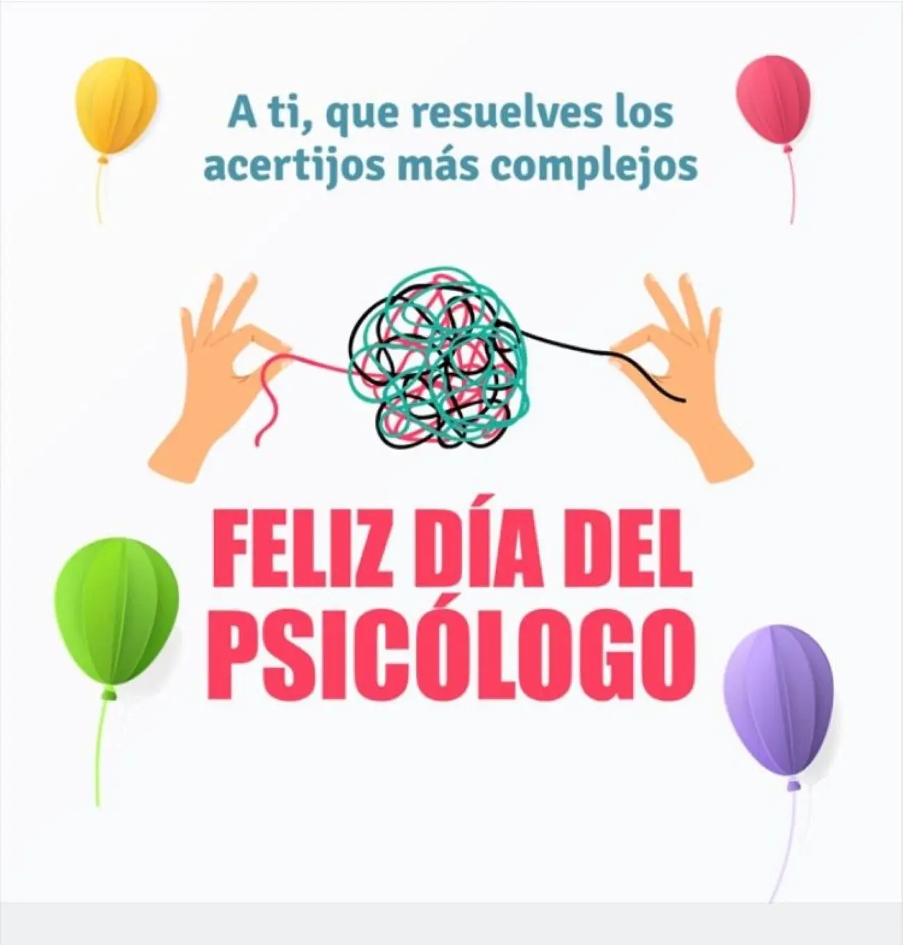 Mensaje para Día del Psicólogo 2026. Foto: Pinterest