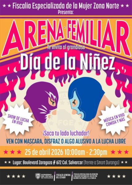 Alista FEM festejo del ‘Día de la Niñez’ con temática de lucha libre