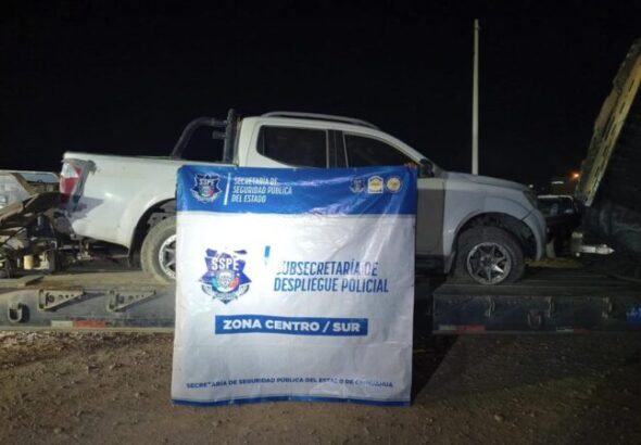 Aseguran cinco vehículos tras operativo en Aldama