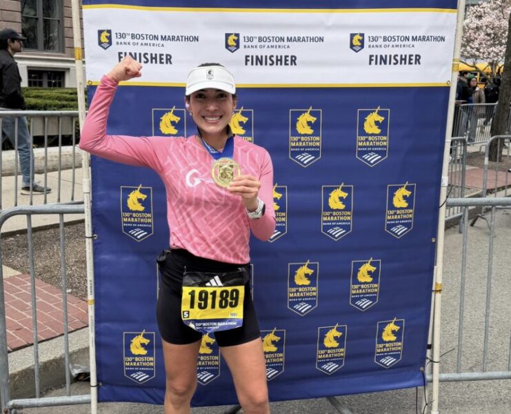 Chihuahuense concluye con éxito el Maratón de Boston 2026