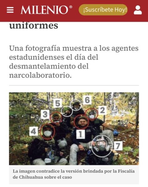Cae Milenio con “foto fantasma”: circula imagen hecha con IA de supuestos agentes de la CIA muertos en Chihuahua y desata burlas