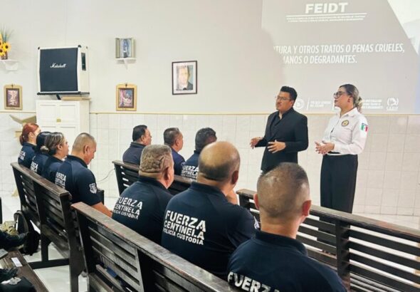 Capacitan a custodios en prevención de tortura