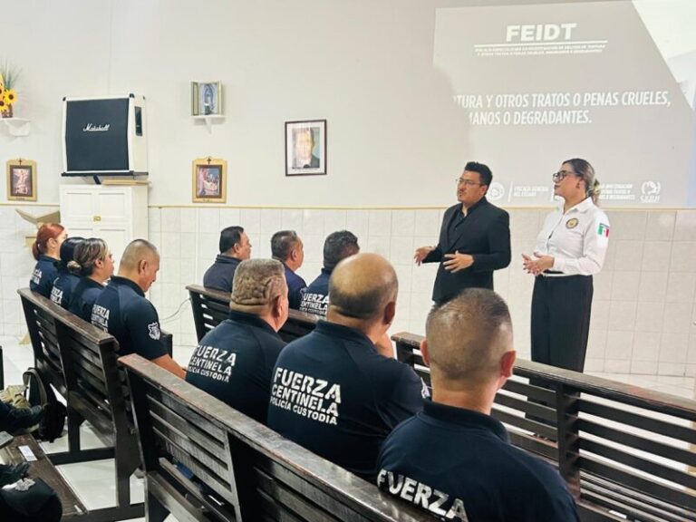 Capacitan a custodios en prevención de tortura