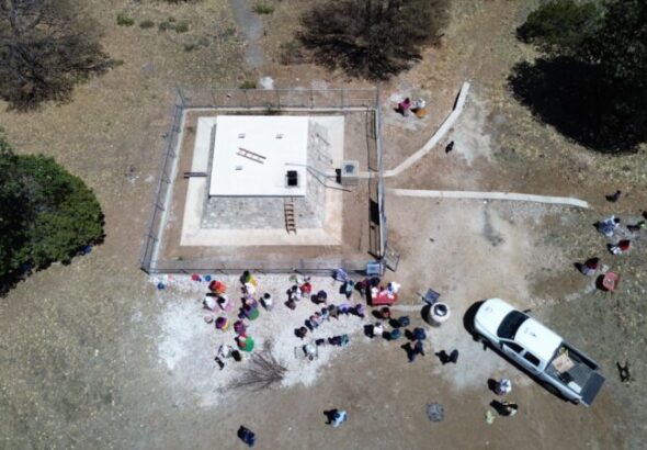 Entrega JCAS sistema integral de agua potable en Baquiriachi, Batopilas