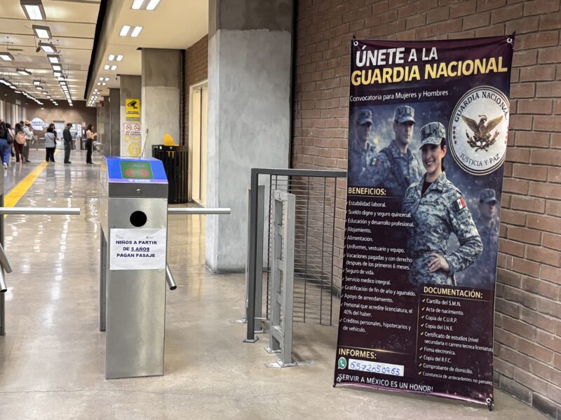 Promueve la Guardia Nacional el enlistamiento en espacios públicos de Chihuahua