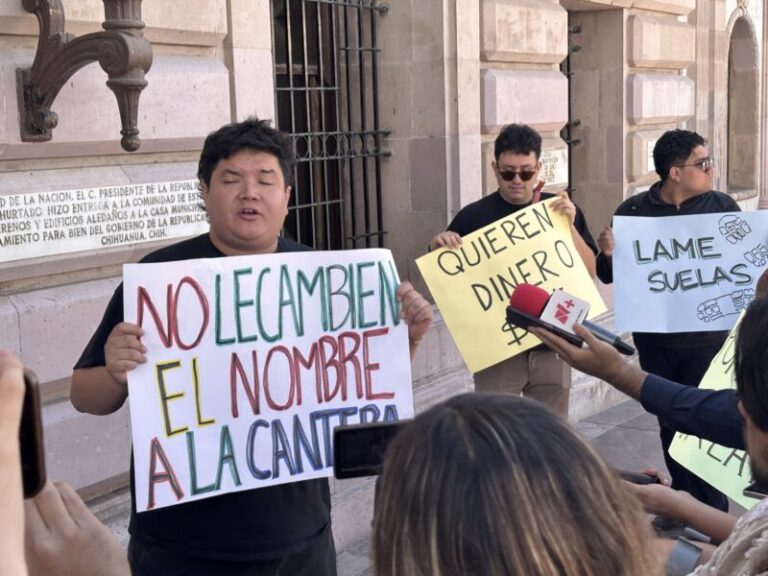 Protestan por cambio de nombre en La Cantera; señalan motivaciones políticas