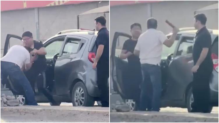 Impactante furia al volante en chihuahua: conductores se agarran a golpes en plena avenida homero
