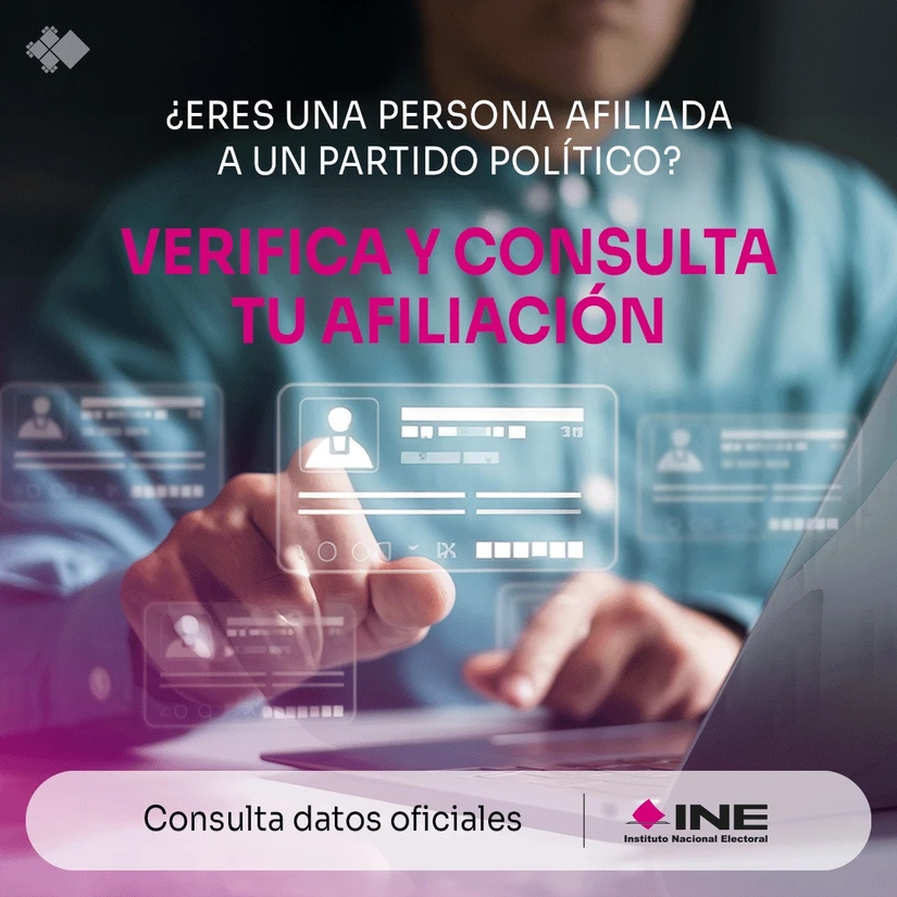 ¿Apareces en un partido político sin saberlo? El INE tiene una herramienta gratuita para verificar tu afiliación y solicitar la baja si es necesario.