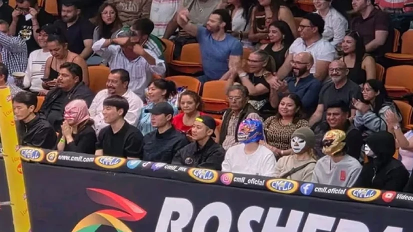 Videos y fotos de Jimin, Jin y Suga en la Arena México desataron emoción entre fans mexicanos que reconocieron a los integrantes de BTS durante la función.