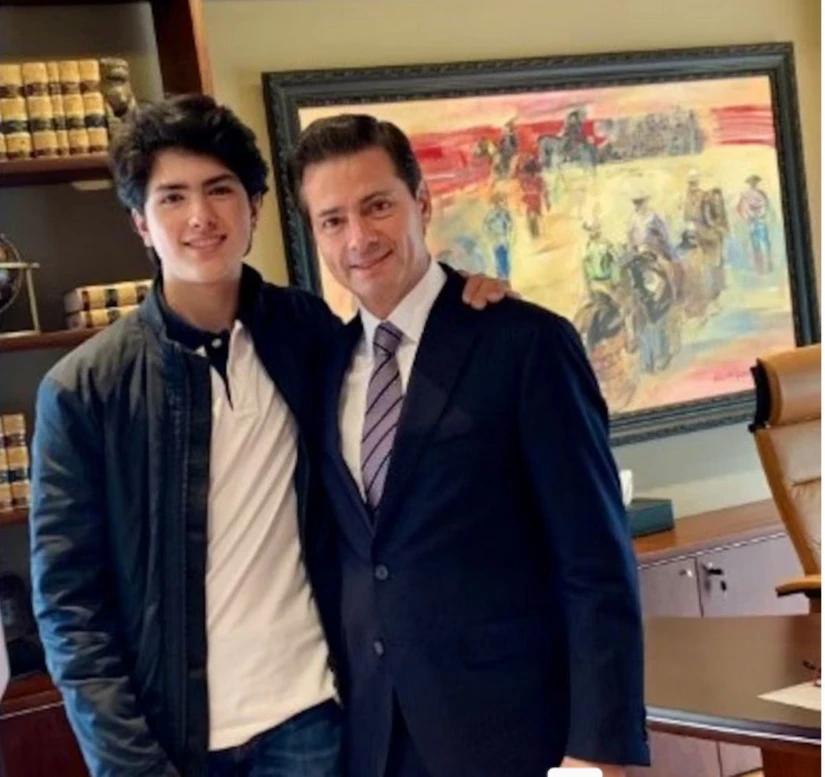 Diego Peña Díaz, el más pequeño de los hijos de Enrique Peña Nieto. Foto: X