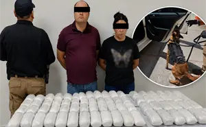 El perro policía olfateó el auto… y hallaron 25 mil dosis de fentanilo ocultas