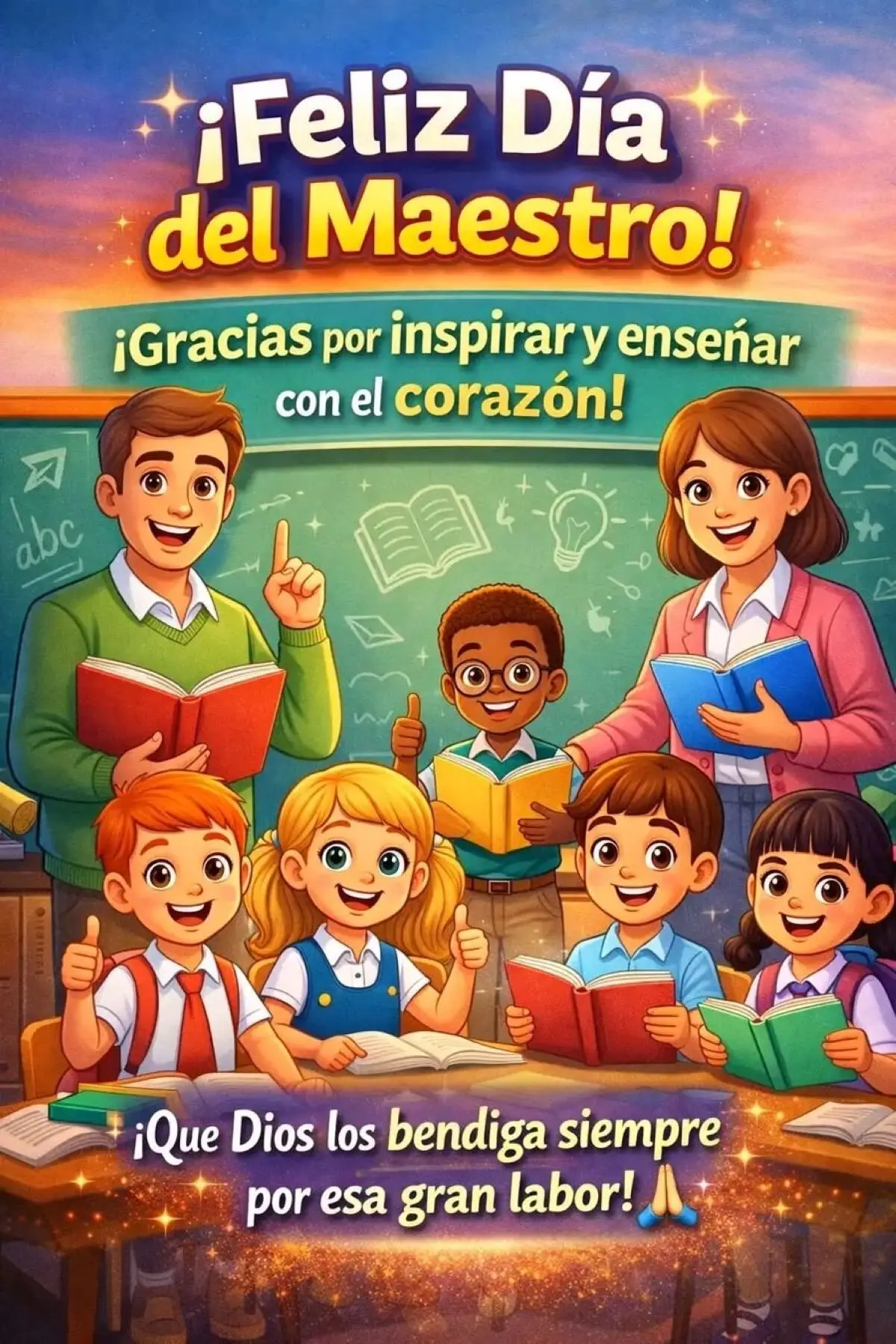 Feliz Día del Maestro. Foto: Pinterest