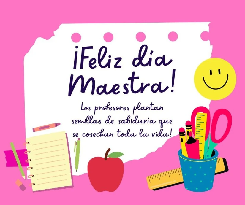 Feliz Día Maestros. Foto: Pintertest